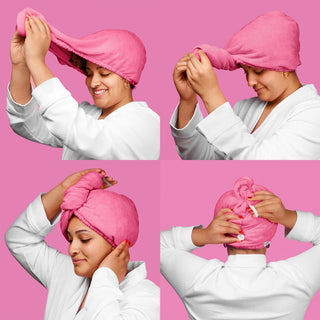 Mikrofaser-Haartuch - Das Hot Pink One